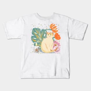 Cat in a soft atmosphere Kids T-Shirt